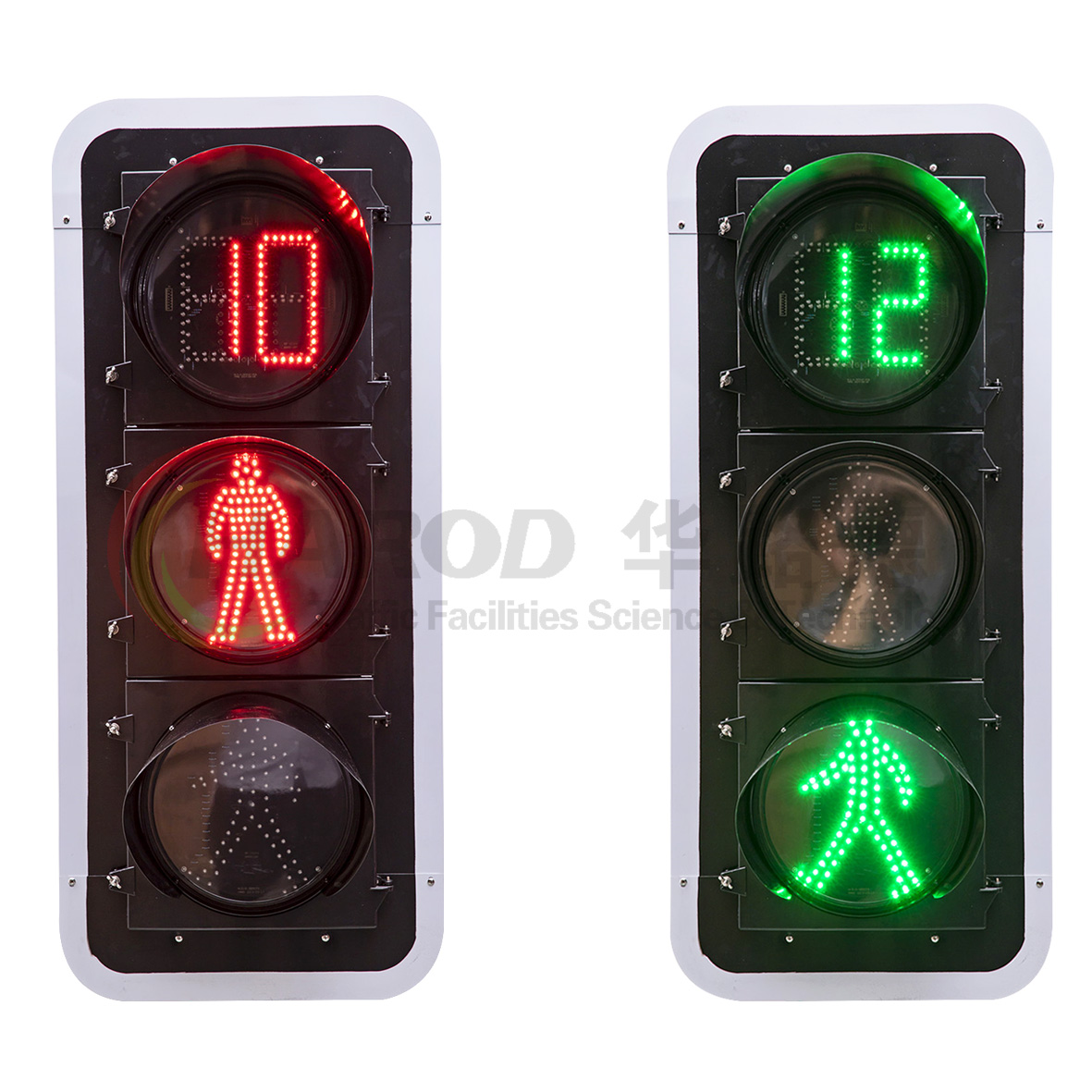 帶獨(dú)立數(shù)顯靜態(tài)人行橫道燈