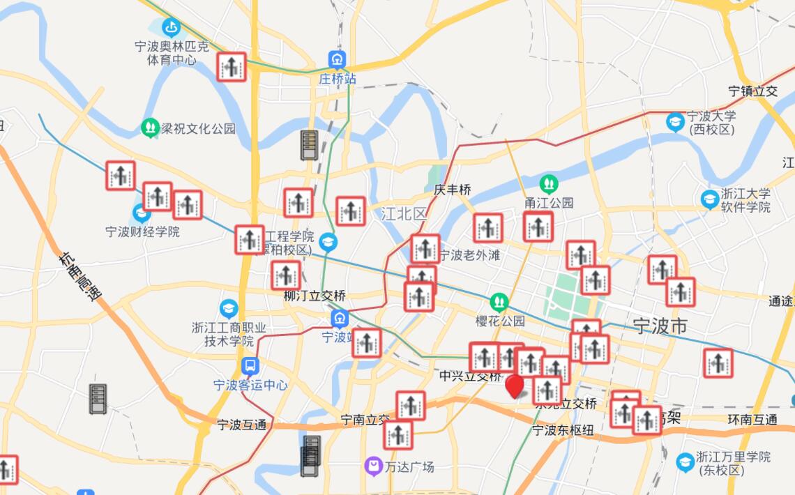 華路德生產(chǎn)的可變車道標(biāo)牌在寧波進(jìn)行了廣泛應(yīng)用，取得了非常好的效果