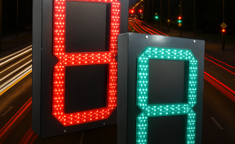 新款交通信號(hào)燈單8倒計(jì)時(shí)顯示器